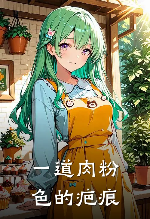 一道肉粉色的疤痕