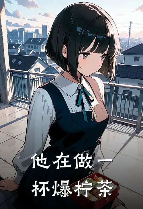 他在做一杯爆柠茶