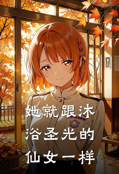 她就跟沐浴圣光的仙女一样
