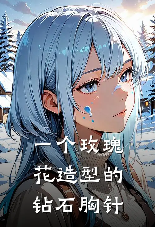 一个玫瑰花造型的钻石胸针