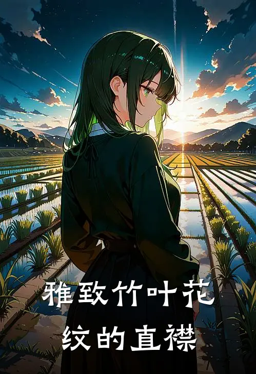 雅致竹叶花纹的直襟