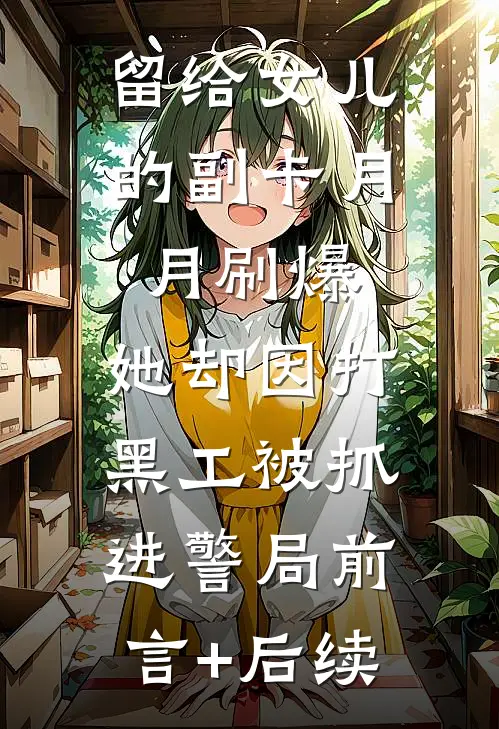 留给女儿的副卡月月刷爆，她却因打黑工被抓进警局前言+后续