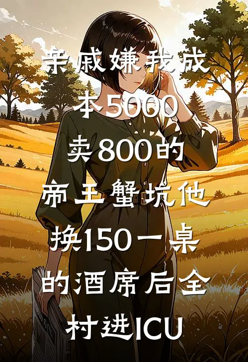 亲戚嫌我成本5000卖800的帝王蟹坑他,换150一桌的酒席后全村进ICU