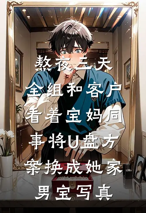 熬夜三天，全组和客户看着宝妈同事将U盘方案换成她家男宝写真