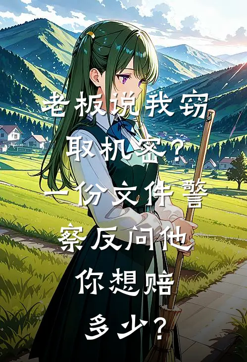 老板说我窃取机密?一份文件警察反问他:你想赔多少?