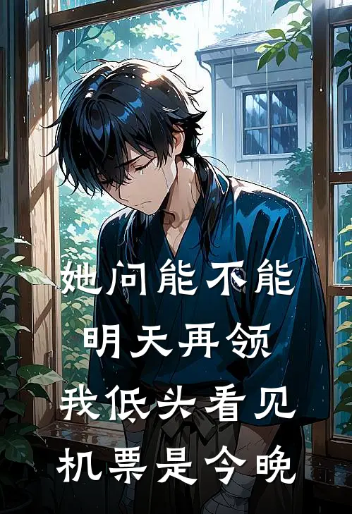 她问能不能明天再领，我低头看见机票是今晚