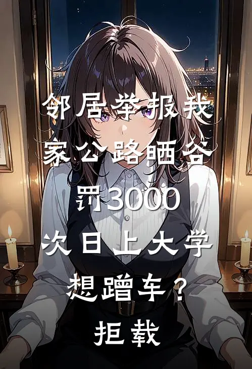 邻居举报我家公路晒谷罚3000，次日上大学想蹭车？拒载