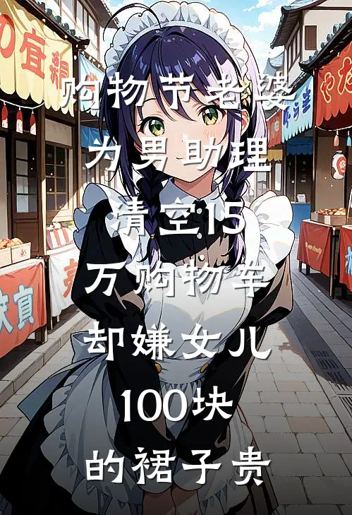 购物节老婆为男助理清空15万购物车，却嫌女儿100块的裙子贵