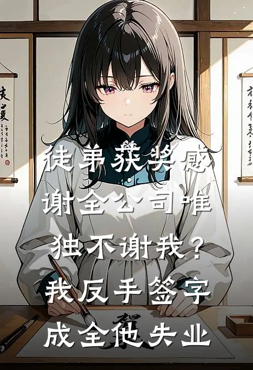 徒弟获奖感谢全公司唯独不谢我？我反手签字成全他失业
