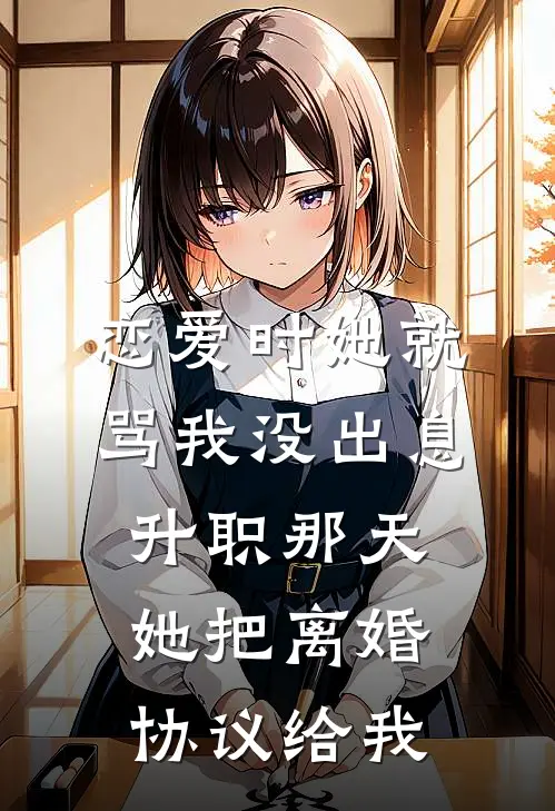 恋爱时她就骂我没出息，升职那天她把离婚协议给我
