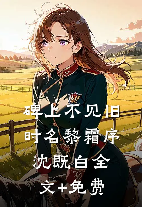 碑上不见旧时名黎霜序沈既白全文+免费
