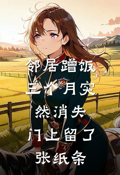 邻居蹭饭三个月突然消失，门上留了张纸条