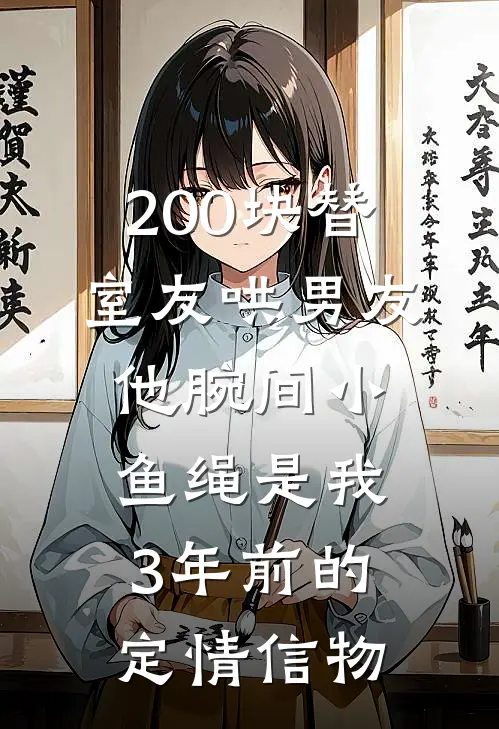 200块替室友哄男友，他腕间小鱼绳是我3年前的定情信物