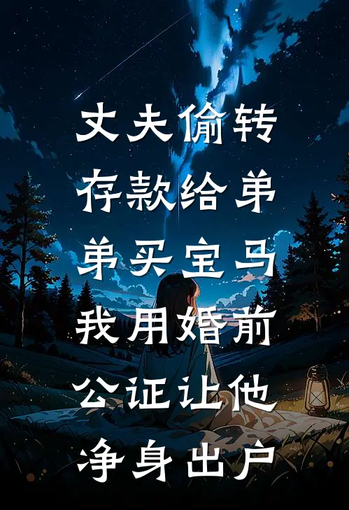 丈夫偷转存款给弟弟买宝马，我用婚前公证让他净身出户