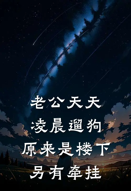 老公天天凌晨遛狗，原来是楼下另有牵挂