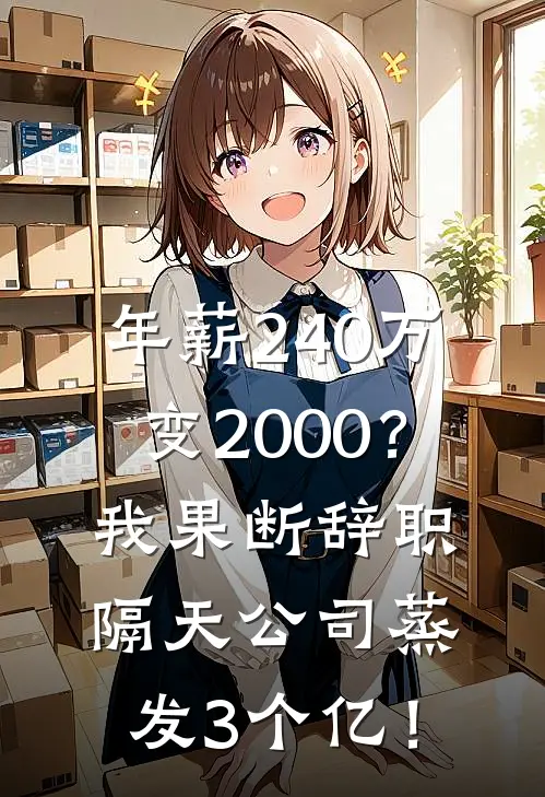 年薪240万变2000？我果断辞职，隔天公司蒸发3个亿！