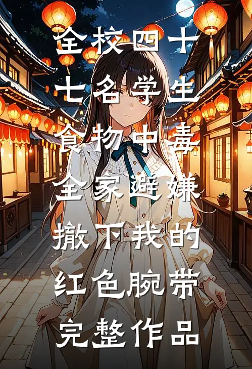 全校四十七名学生食物中毒，全家避嫌撤下我的红色腕带完整作品