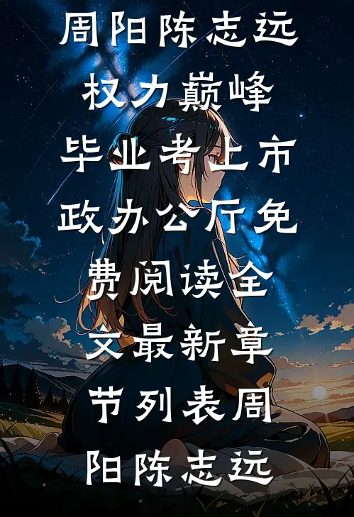 (周阳陈志远)权力巅峰:毕业考上市政办公厅免费阅读全文最新章节列表（周阳陈志远）