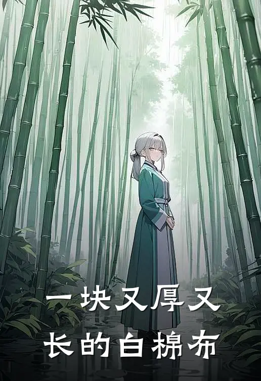 一块又厚又长的白棉布