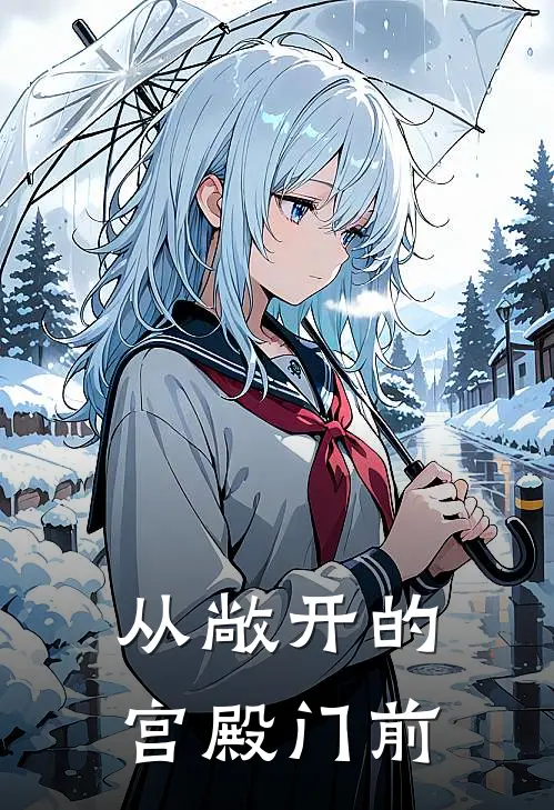 从敞开的宫殿门前