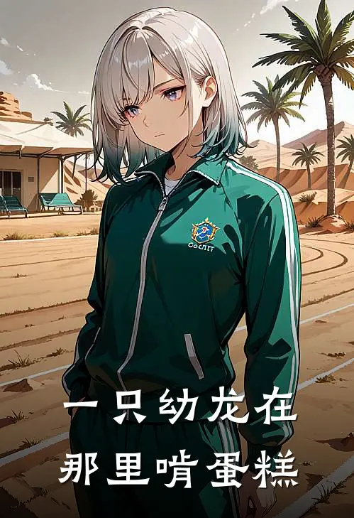 一只幼龙在那里啃蛋糕