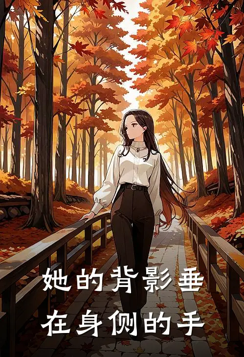 她的背影垂在身侧的手