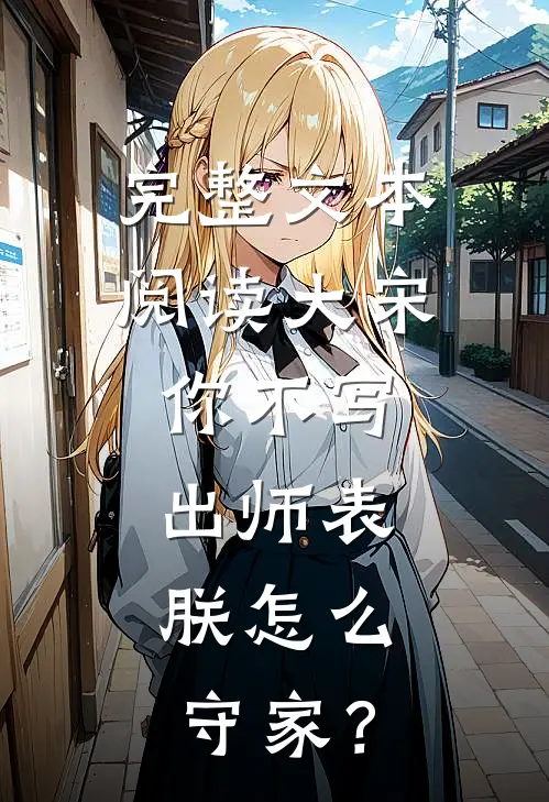 完整文本阅读大宋：你不写出师表，朕怎么守家？