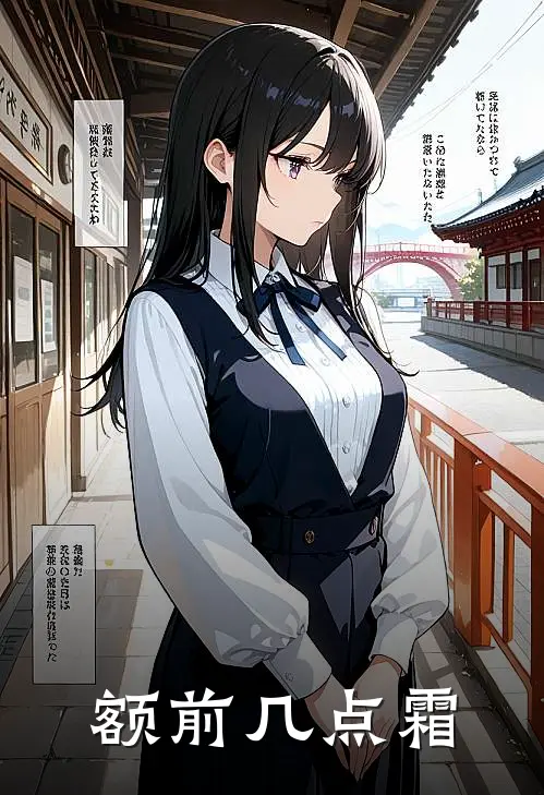 额前几点霜