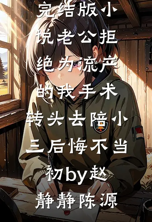 完结版小说老公拒绝为流产的我手术，转头去陪小三后悔不当初by赵静静陈源