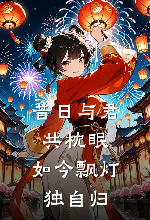 昔日与君共枕眠，如今飘灯独自归