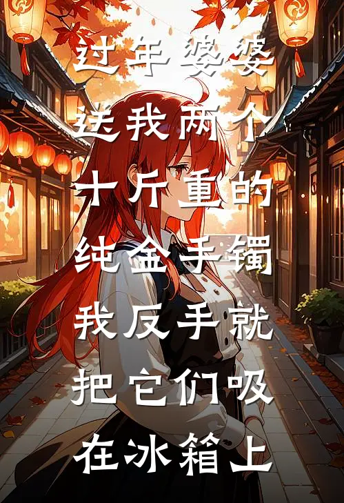过年婆婆送我两个十斤重的纯金手镯，我反手就把它们吸在冰箱上