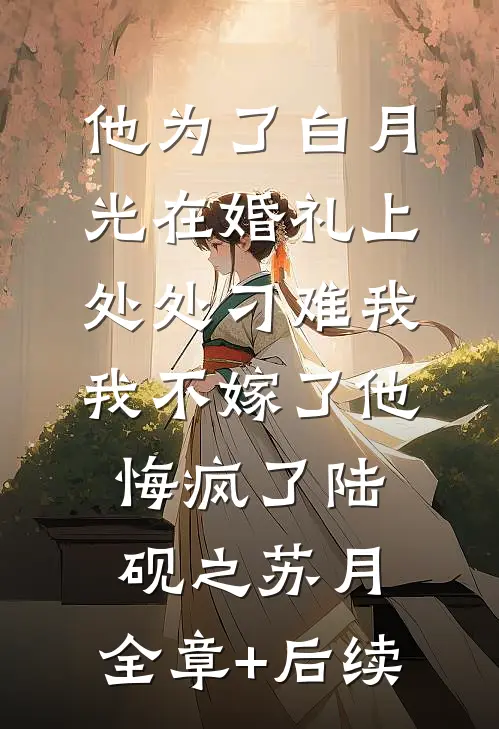 他为了白月光在婚礼上处处刁难我，我不嫁了他悔疯了陆砚之苏月:全章+后续