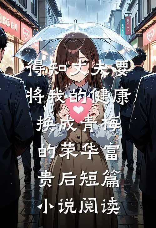 得知丈夫要将我的健康换成青梅的荣华富贵后短篇小说阅读