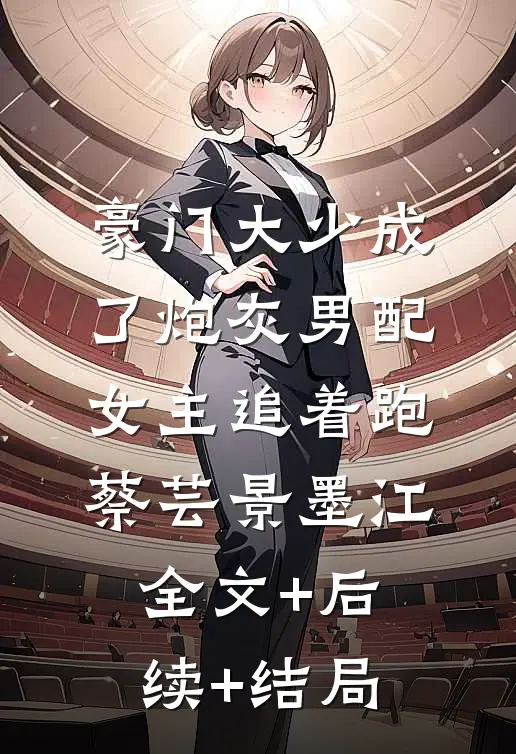 豪门大少成了炮灰男配，女主追着跑蔡芸景墨江:全文+后续+结局