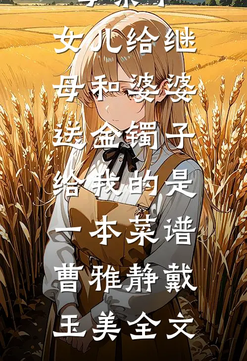母亲节，女儿给继母和婆婆送金镯子，给我的是一本菜谱曹雅静戴玉美全文
