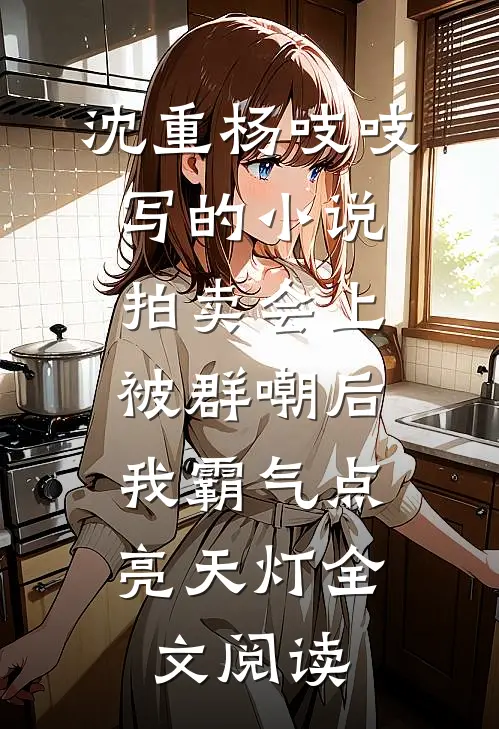 沈重杨吱吱写的小说拍卖会上被群嘲后，我霸气点亮天灯全文阅读