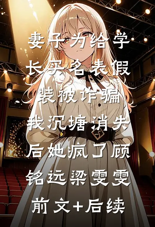妻子为给学长买名表假装被诈骗，我沉塘消失后她疯了顾铭远梁雯雯:前文+后续
