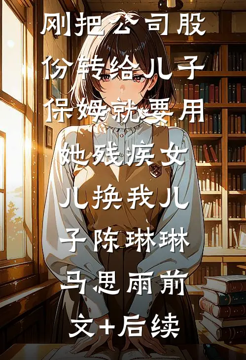 刚把公司股份转给儿子，保姆就要用她残疾女儿换我儿子陈琳琳马思雨前文+后续