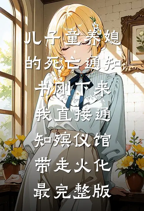 儿子童养媳的死亡通知书刚下来，我直接通知殡仪馆带走火化最完整版