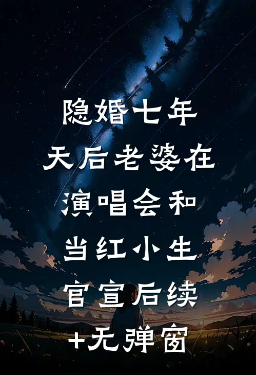 隐婚七年，天后老婆在演唱会和当红小生官宣后续+无弹窗