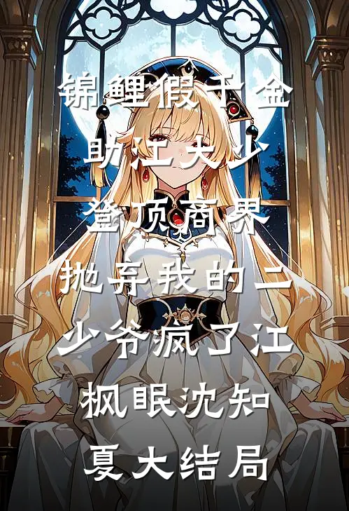 锦鲤假千金助江大少登顶商界，抛弃我的二少爷疯了江枫眠沈知夏大结局