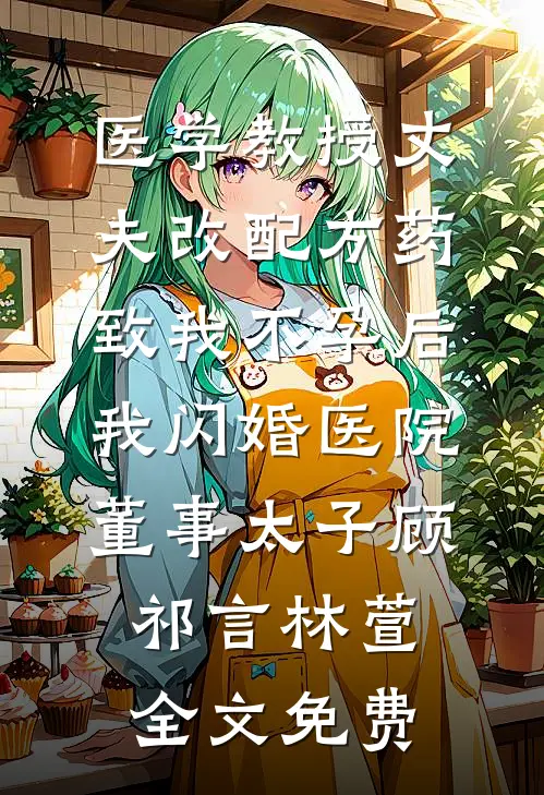 医学教授丈夫改配方药致我不孕后，我闪婚医院董事太子顾祁言林萱全文免费