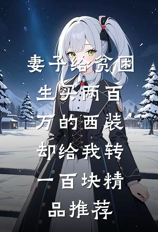妻子给贫困生买两百万的西装，却给我转一百块精品推荐