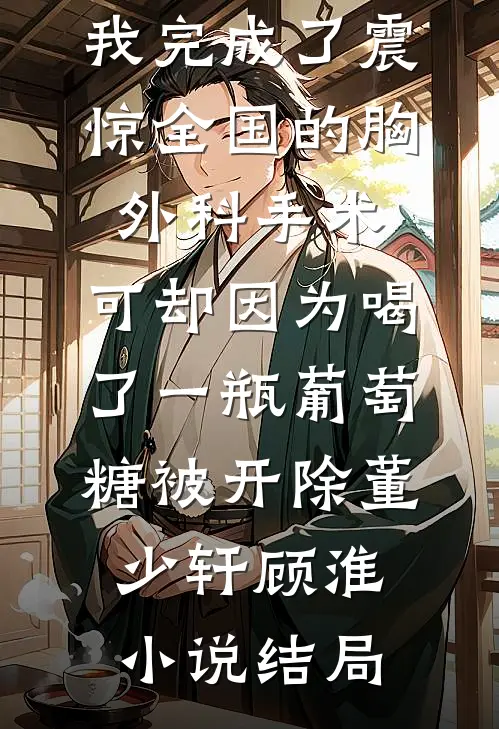我完成了震惊全国的胸外科手术，可却因为喝了一瓶葡萄糖被开除董少轩顾淮小说结局
