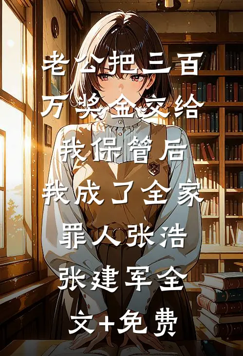 老公把三百万奖金交给我保管后，我成了全家罪人张浩张建军全文+免费